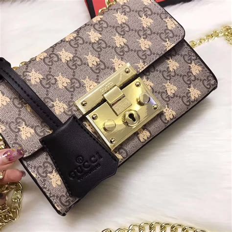 gucci padlock mini bee|Gucci.